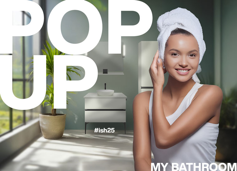 Das Trendforum Pop up my Bathroom stellt auf der ISH 2025 den Menschen in den Mittelpunkt.